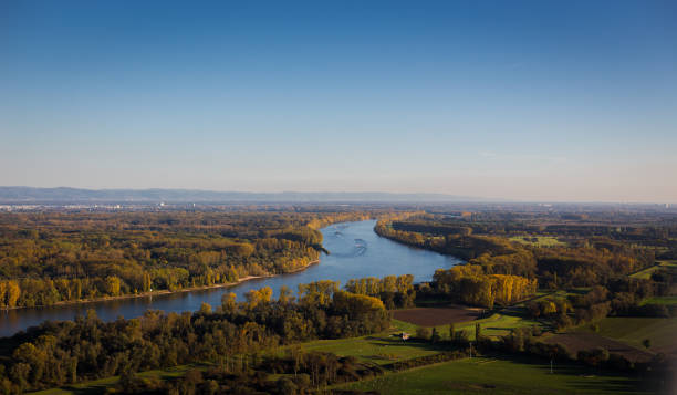 Aerial Rhine Hesse aerial view above rhine hesse nierstein stock pictures, royalty-free photos & images