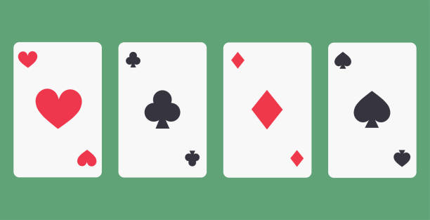 Vector Four Aces Playing Cards Icon Stock Illustration - Download Image Now  - Playing Card, Fan - Enthusiast, Poker - Card Game - iStock