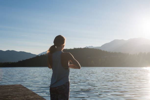 istock Practicing a healthy lifestyle through yoga 1001712166