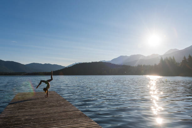 istock Practicing a healthy lifestyle through yoga 1001712482