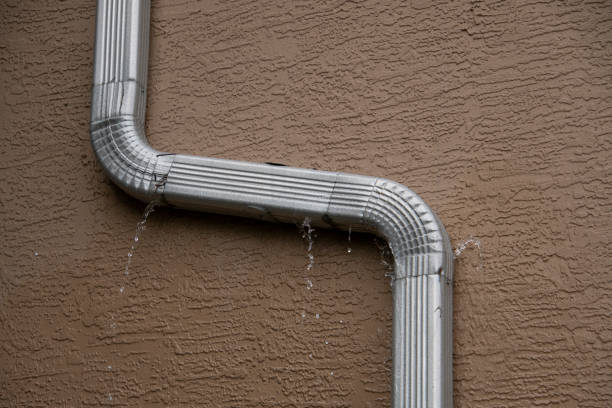 Leaky Gutter Pipe stock photo