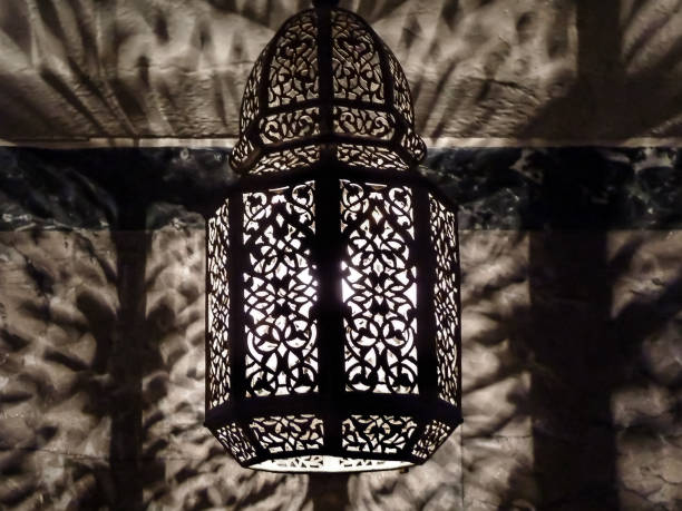 istock Moroccan Ornate Pierced Metal Filigree Lamp 1001721900