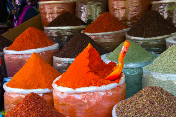 istock spices at market stall 1001727568