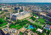 Iasi city view of Culture Palace.