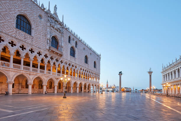 istock Empty San Marco square, early morning in Venice, Italy 1001731066