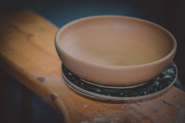 istock Ceramic clay products stand on the shelf close-up 1001750966