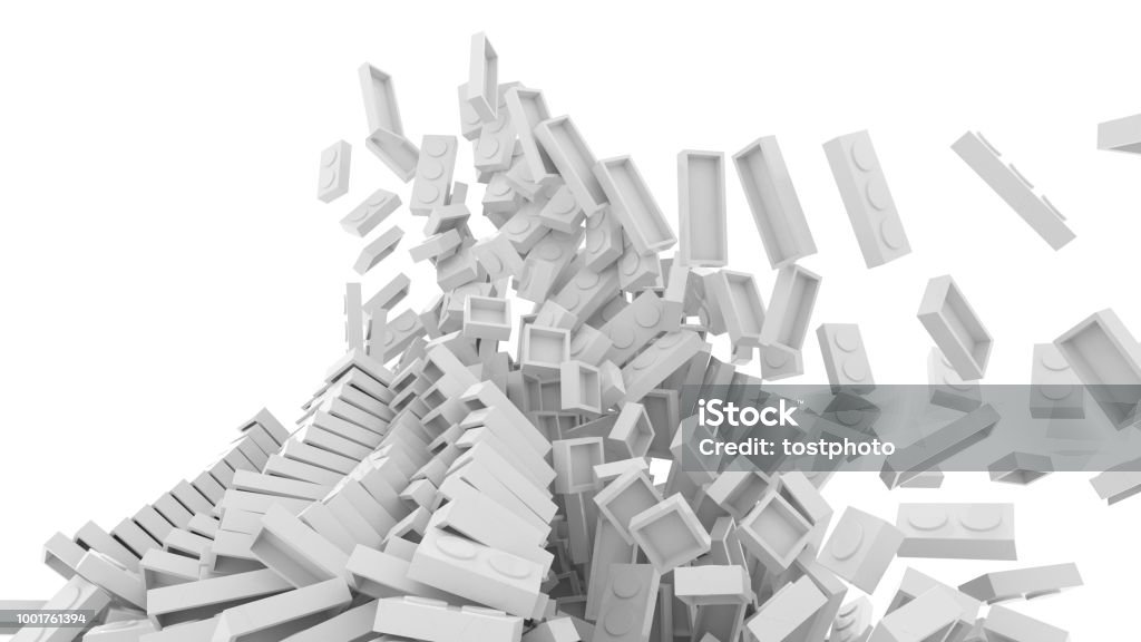 Exploding Toy Image Exploding Toy Bricks Original 3d Rendering Stock Photo - Download Image ...