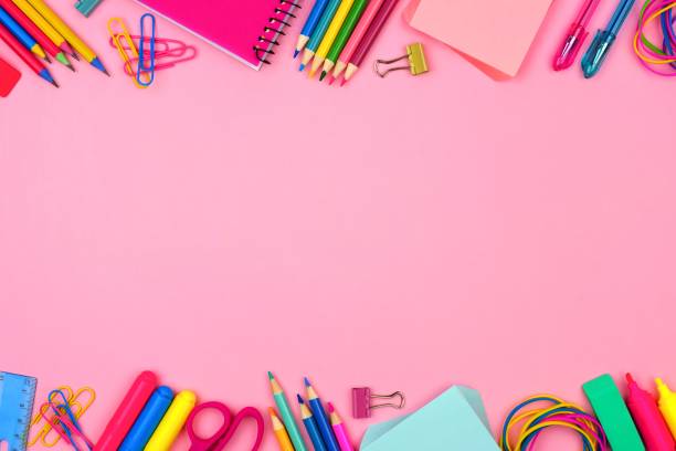 18,700+ Pink School Supplies Stock Photos, Pictures & Royalty-Free Images -  iStock