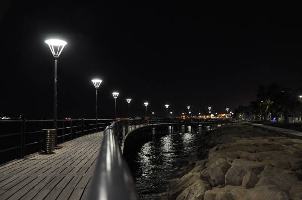 istock The beautiful night in Limassol Molos in Cyprus 1001790586