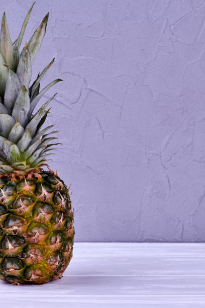 istock Ripe healthy pineapple and copy space. 1001793764