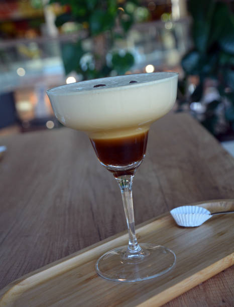 istock Delicious irish coffee served on a glass in cafe. 1001794132