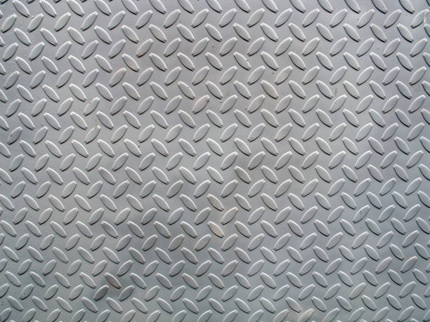 istock Stamped metal plate texture 1001797402