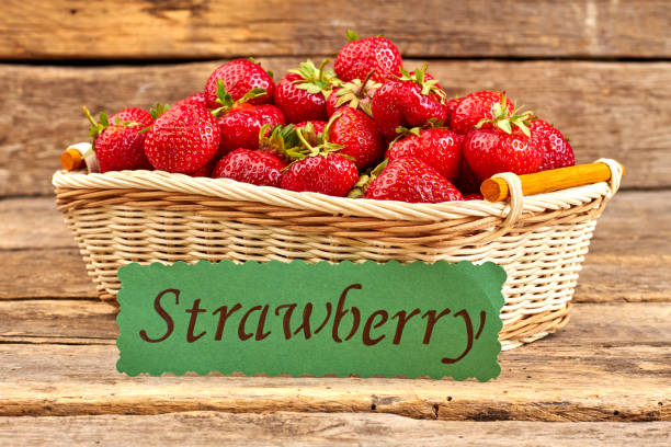 istock Juicy organic strawberries in basket. 1001805824