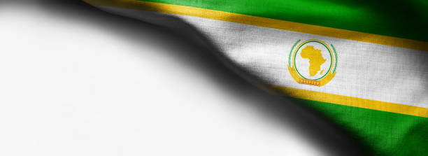 istock African Union flag on white background 1001805870