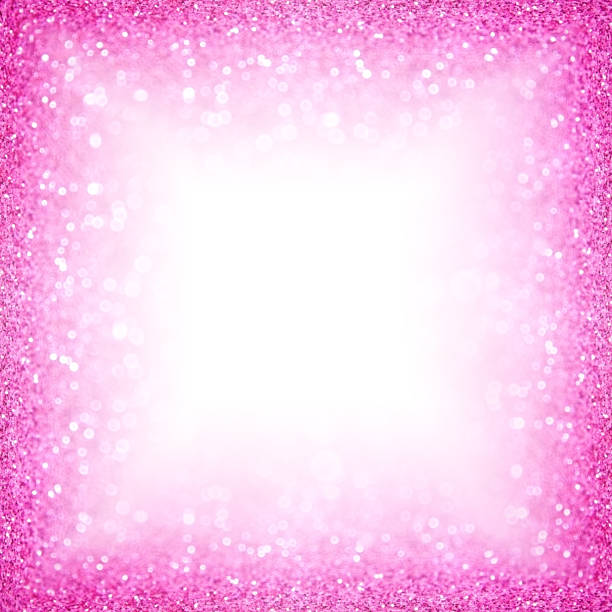 istock Pink Glitter Sparkle Border Birthday Girl Frame 1001808532