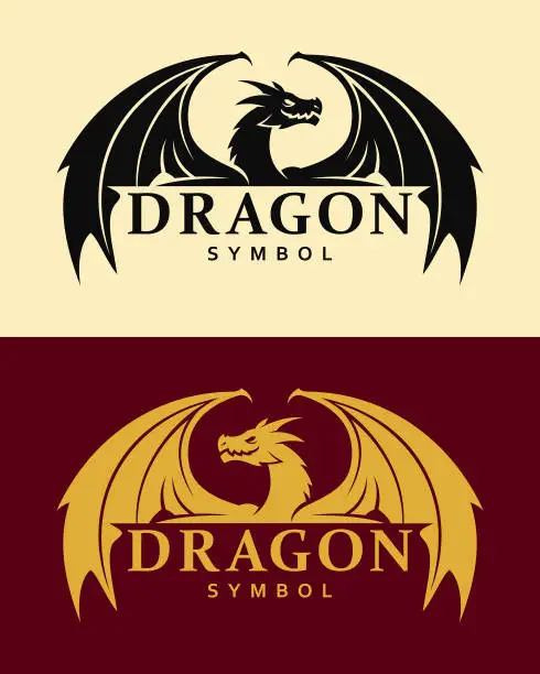 Vector illustration of Dragon symbol