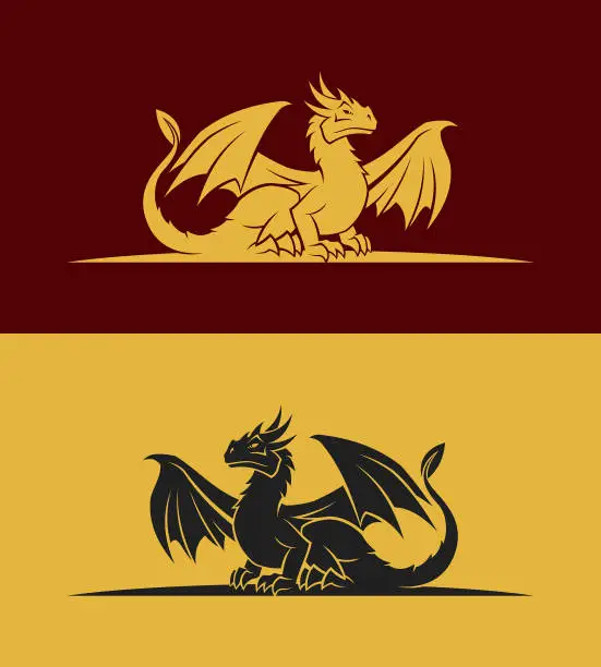 Vector illustration of Dragon icon