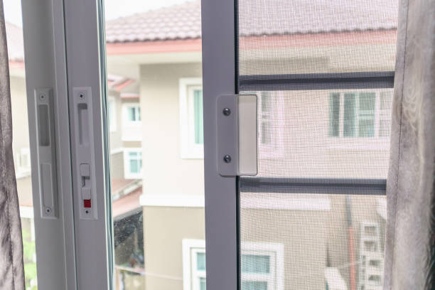 istock mosquito net wire screen on house window protection against insect 1001814584