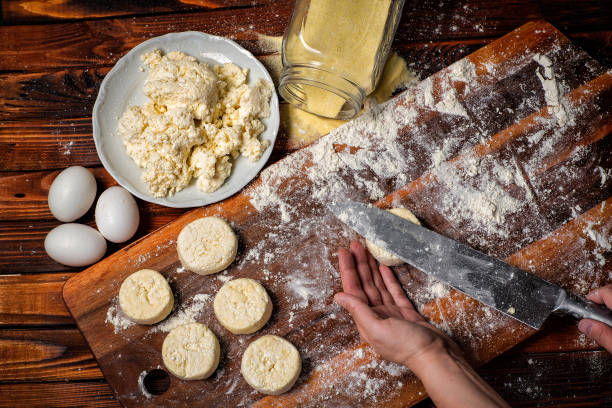istock Breakfast. pancakes from cottage cheese . Cooking in the kitchen .Cooking 1001817878