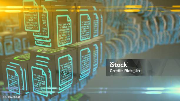 Secure Encrypted Digital Network Using Cryptos And Cryptocurrency Blockchain Stock Photo - Download Image Now