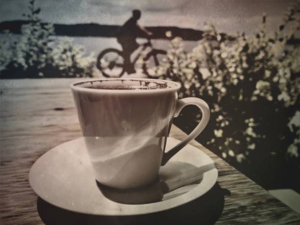 Turkish coffee cup on the table