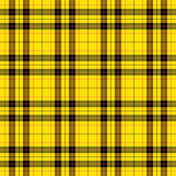 illustrations, cliparts, dessins animés et icônes de 4646 - scottish cage. motif de tartan - tablecloth checked yellow textile