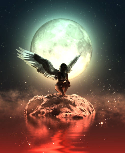 istock Angel in heaven land 1001845748