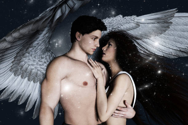 istock Angels in heaven land 1001845882