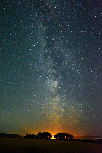 Milky Way photographed at Apse Hetah on the Isle of wight, UK.