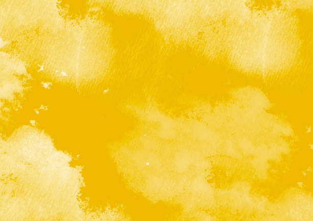 istock Yellow color graphic patches graphic brush strokes design effect element for background 1001850986