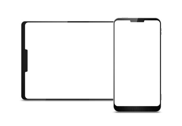 istock (Clipping path) Digital Tablet PC and smart phone isolated on white background 1001853980