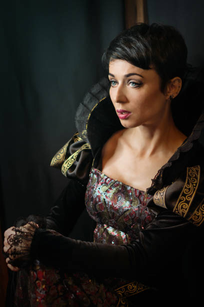 istock Girl in retro dress 1001887340