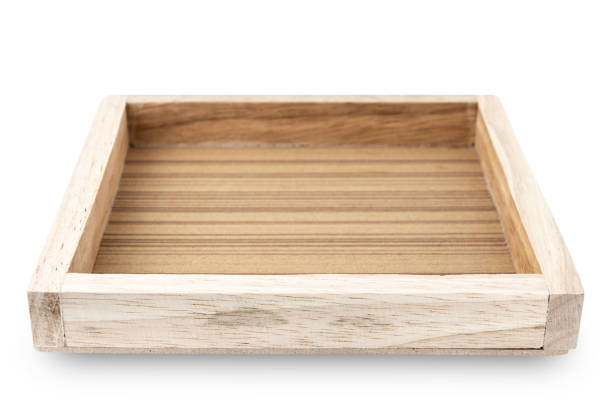istock Wooden plate isolated on white background. 1001887450