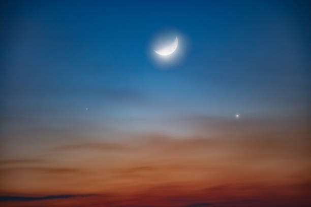 istock Eclipse of the Moon with stars on a evening sky. My astronomy work. 1001887874