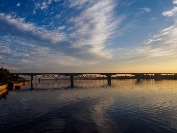 istock The bridge over the River at dawn. 1001890756