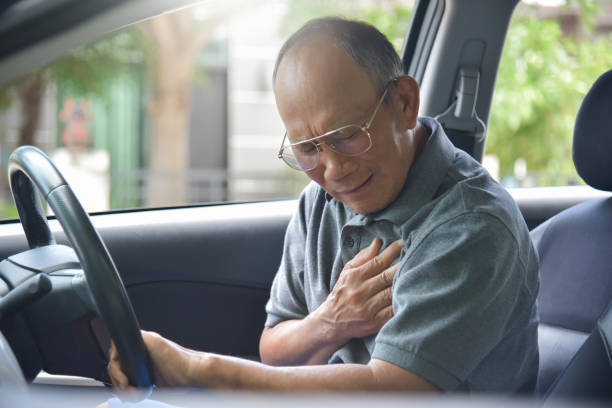 istock Asian Senior man having heart attack. 1001953292