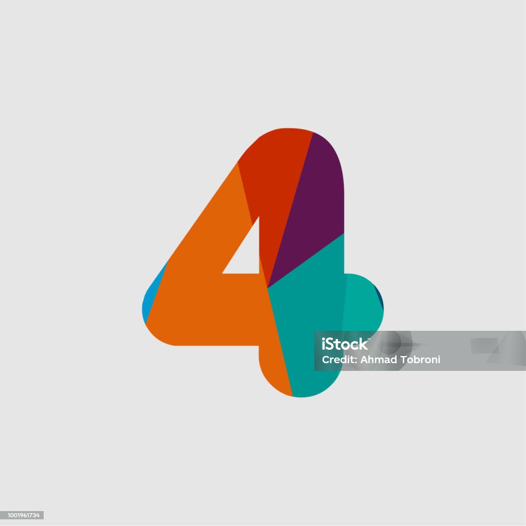 4 Diamond Design 4 Diamond Font Vector Template Design Illustration Stock Illustration ...