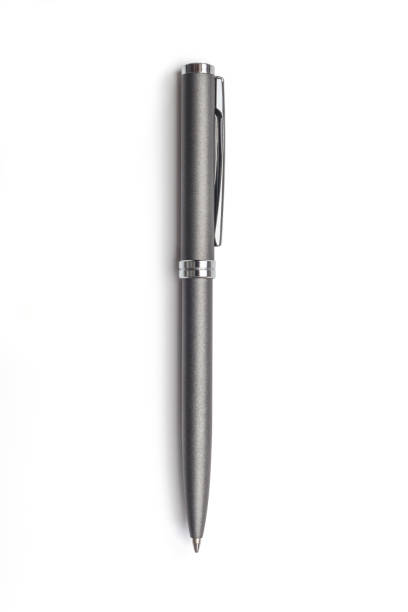 istock Gray Ballpoint Pen on a white background 1001980990