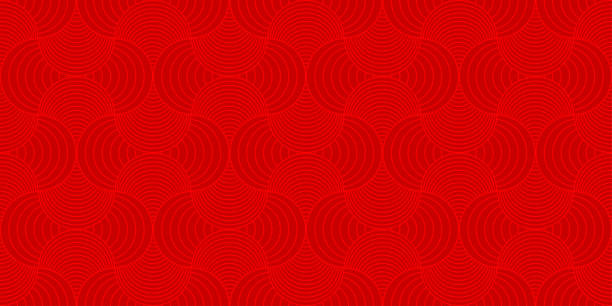 ilustrações de stock, clip art, desenhos animados e ícones de background pattern seamless red luxury round rectangle circle abstract vector design. chinese new year background. - red background ilustrações