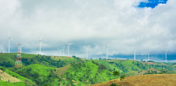 istock Windmill Electricity Farm, Thailand 1001990154