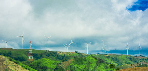 istock Windmill Electricity Farm, Thailand 1001990436