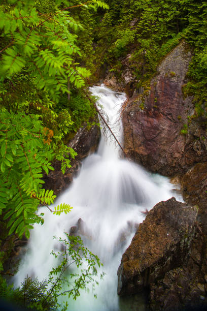 Waterfall in Tatra mountains. Morskie oko.