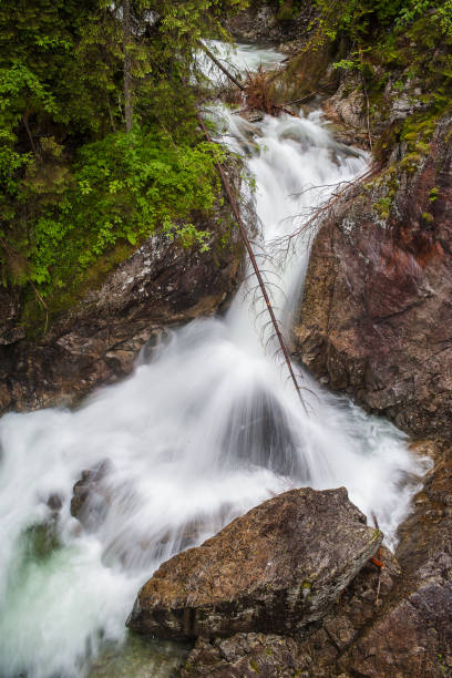 Waterfall in Tatra mountains. Morskie oko.