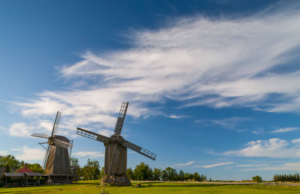 istock The old mill.  Estonian island Saaremaa. 1002011054