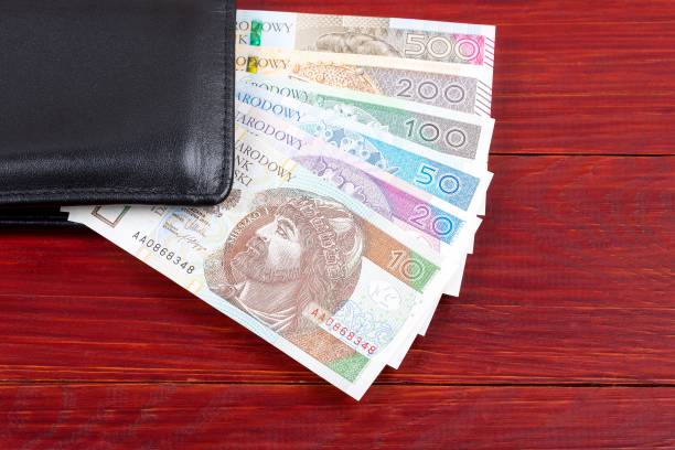 istock Polish money in the black wallet 1002017156