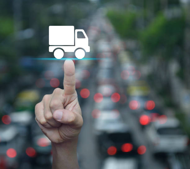 istock Truck delivery service concept 1002017868