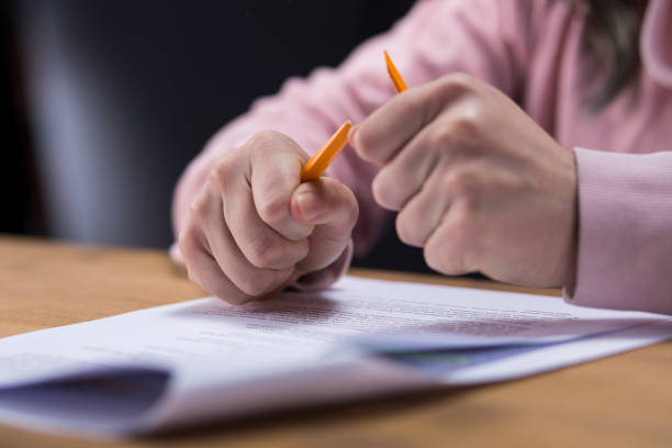 istock Woman breaking pencil 1002023230