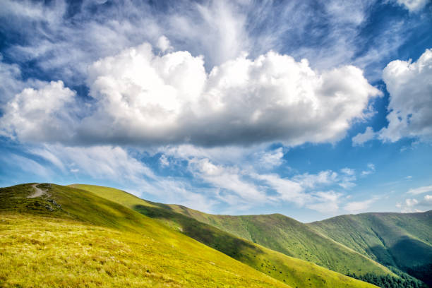 Amazing carpathian mountains stock photo