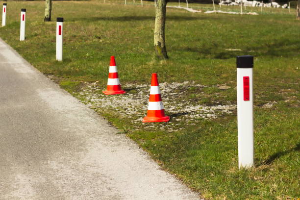 istock Road Warning Sign on Country Road 1002066702