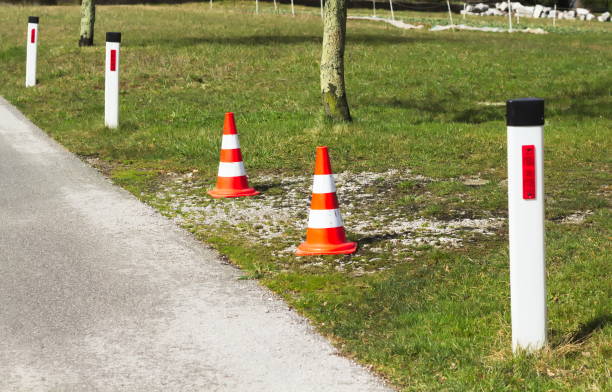 istock Road Warning Sign on Country Road 1002067074